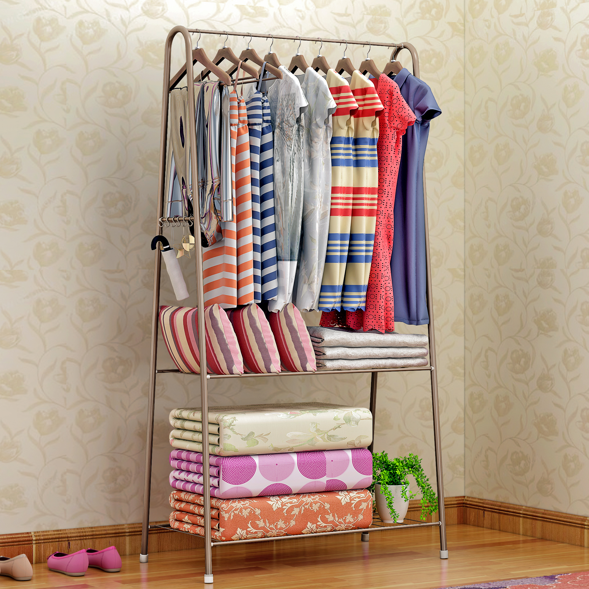 Rack Organizador de Ropa Armable 080Y Blanco - Imagen 3