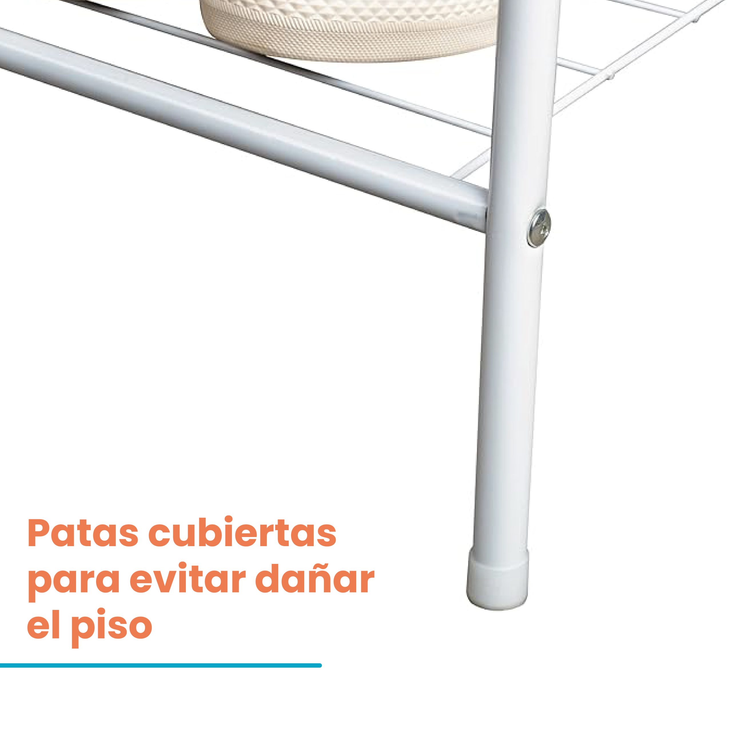 Rack Organizador de Ropa Armable 080Y Blanco - Imagen 4