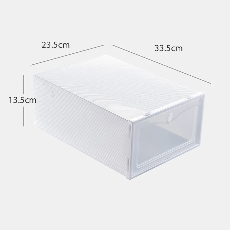 Caja zapatera apilable con tapa de plástico - Imagen 3