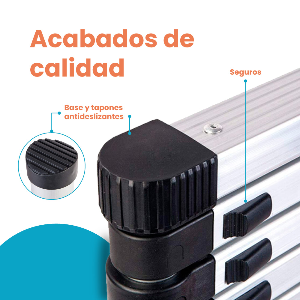 Escalera Retráctil Sencilla de 3.8 metros - Imagen 4