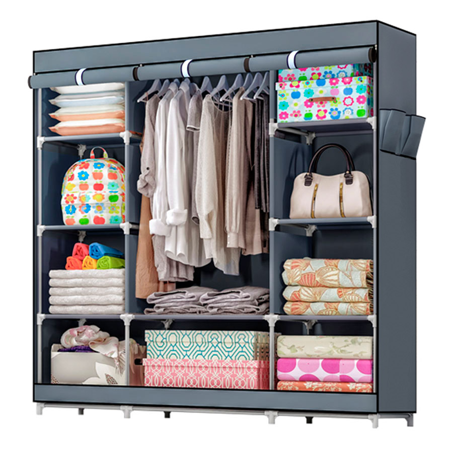 Closet Organizador Armable 1610 Plateado | utilísimo®
