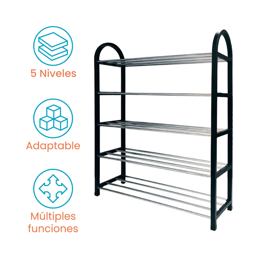 Mueble Zapatero Armable K575 Negro - Imagen 5