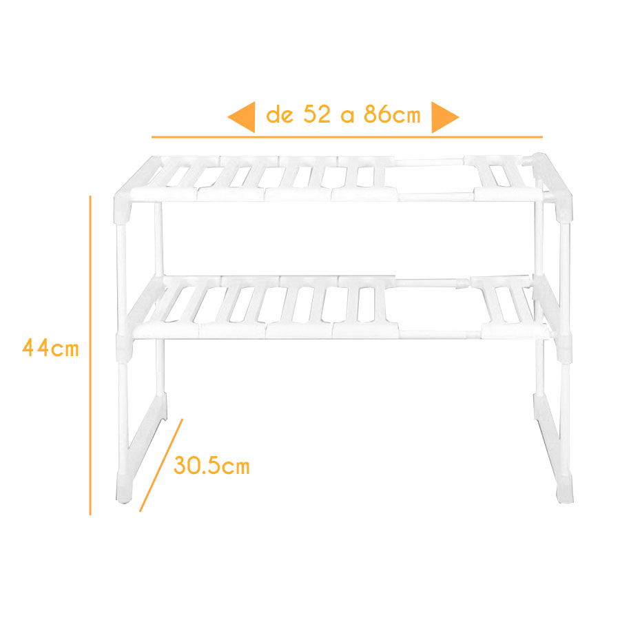 Escurridor de trastes para fregadero Z652 Blanco | utilísimo® - Imagen 3