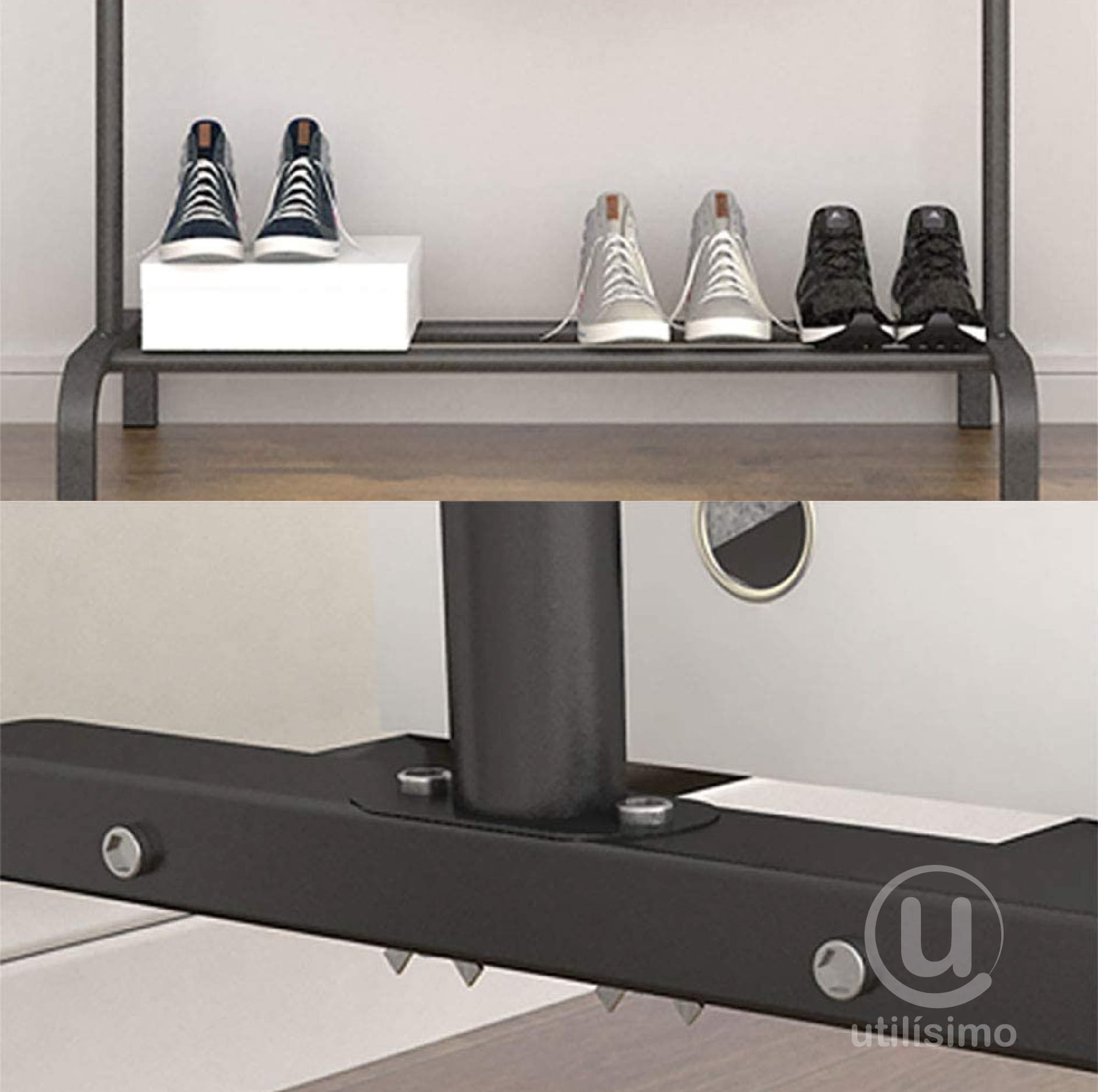 Estante Ropa L1217 Negro | utilísimo® - Imagen 4