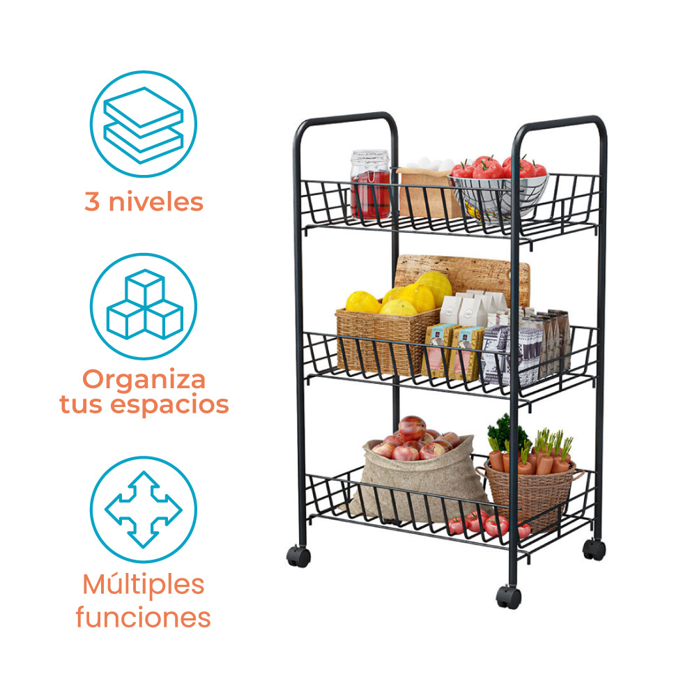 Estante Organizador Z753 Negro | utilísimo® - Imagen 3