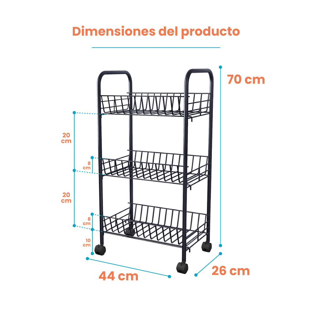 Estante Organizador Z753 Negro | utilísimo® - Imagen 5