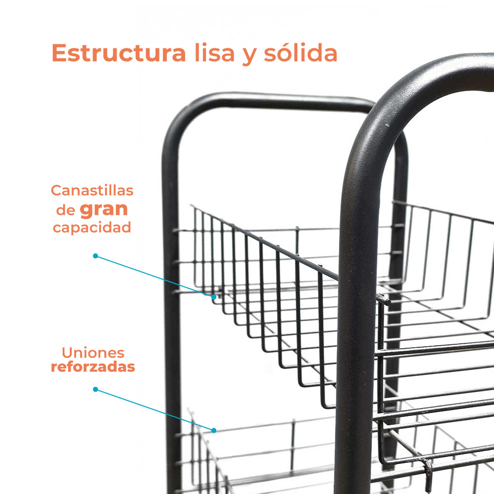 Estante Organizador Z753 Negro | utilísimo® - Imagen 4