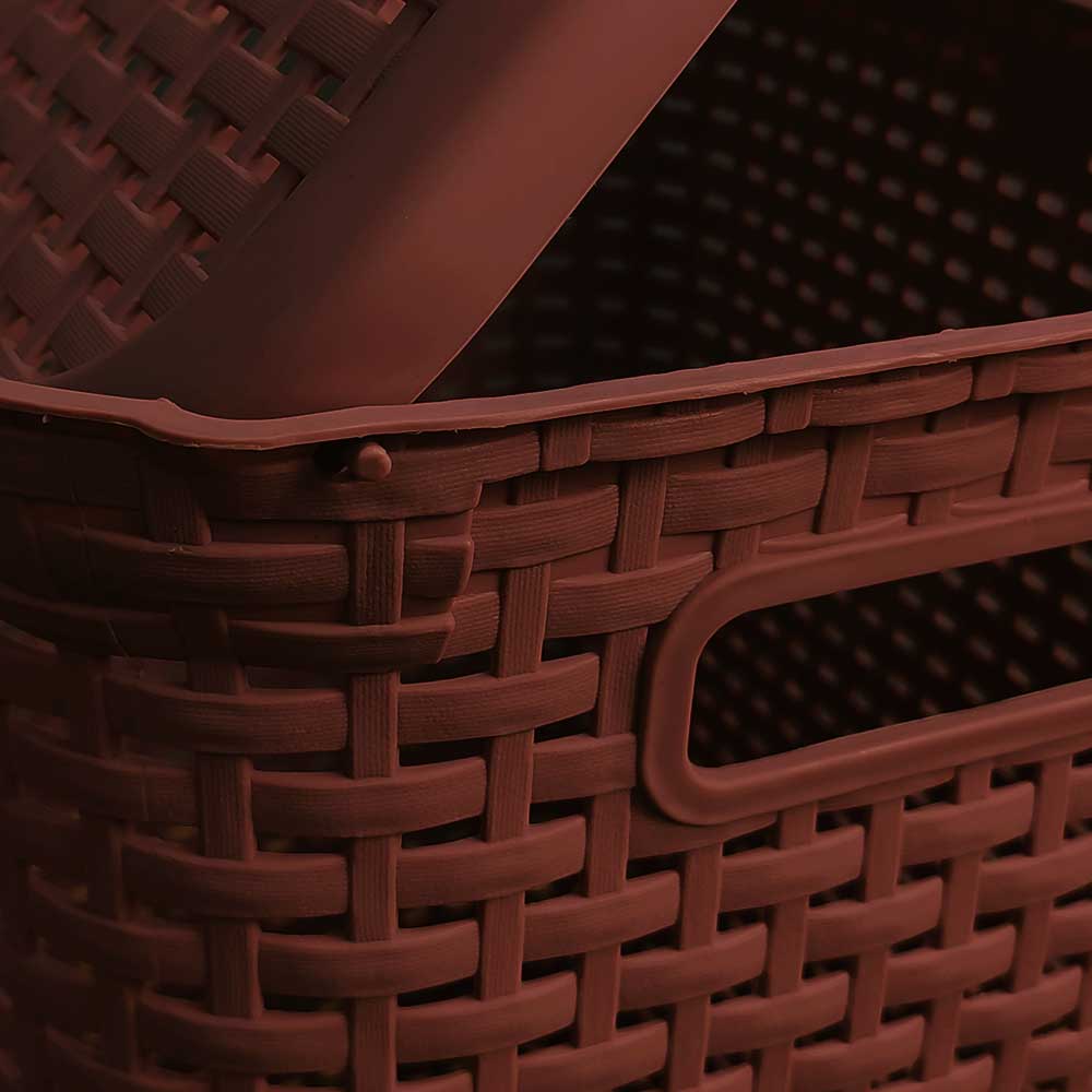 Cesto Tipo Rattan con Tapa La Ardilla | utilísimo® - Imagen 3