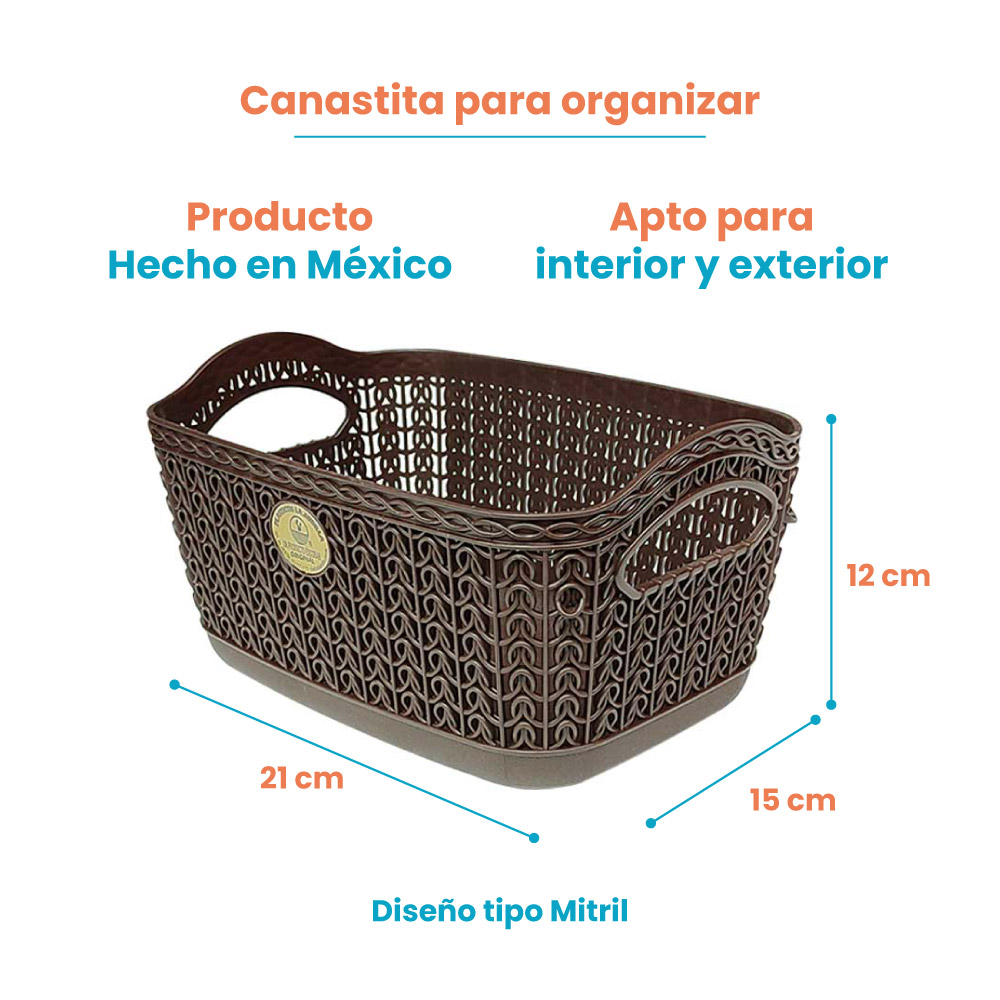 Canasta Ch Tipo Mitril La Ardilla | utilísimo® - Imagen 7