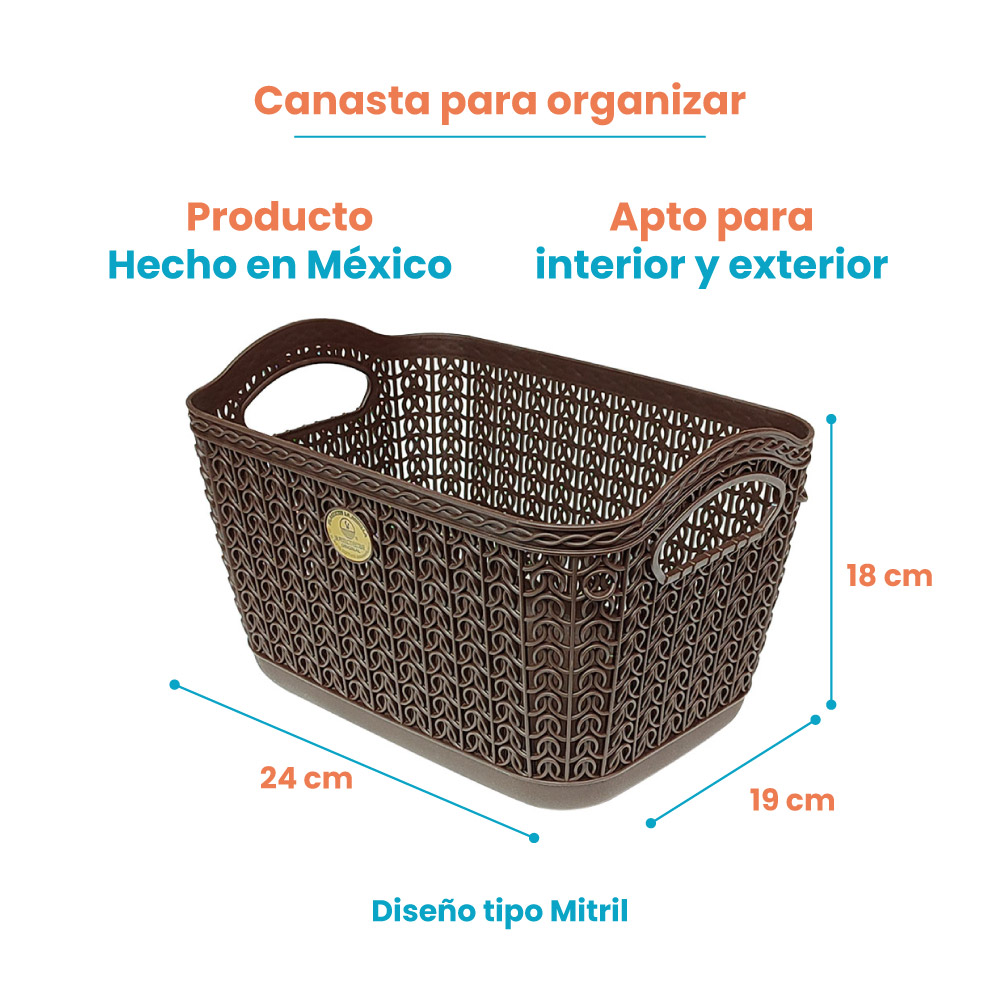 Canasta Med Tipo Mitril La Ardilla | utilísimo® - Imagen 6