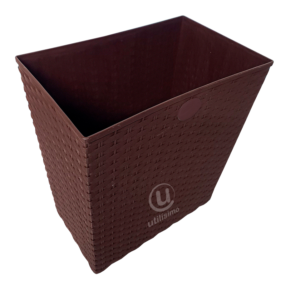 Cesto Papelero Tipo Rattan Cuadrado La Ardilla | utilísimo® - Imagen 4