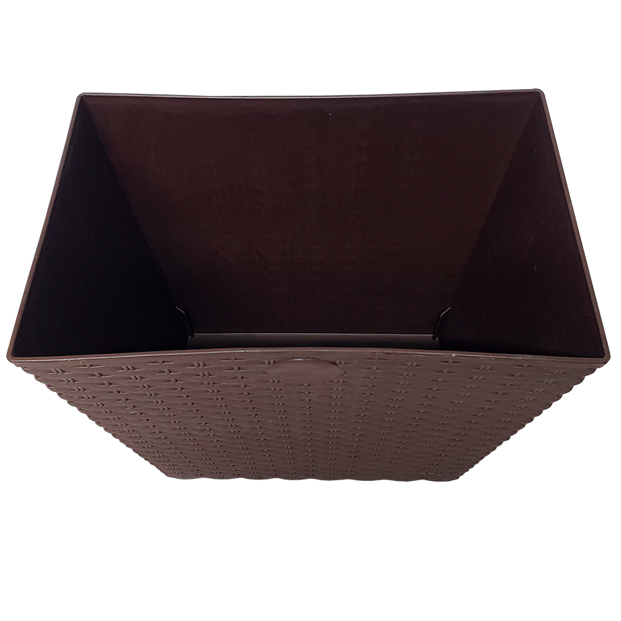 Cesto Papelero Tipo Rattan Cuadrado La Ardilla | utilísimo® - Imagen 5
