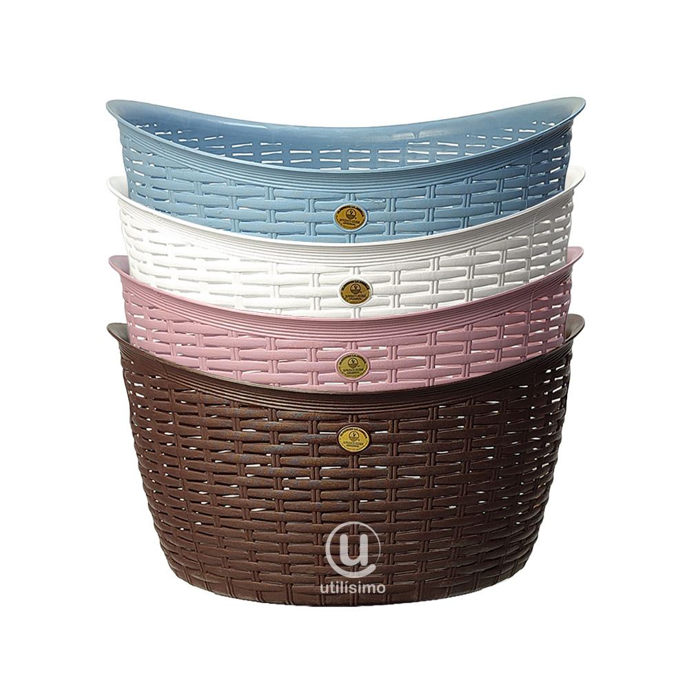 Canasta Tipo Rattan Oval La Ardilla | utilísimo® - Imagen 12