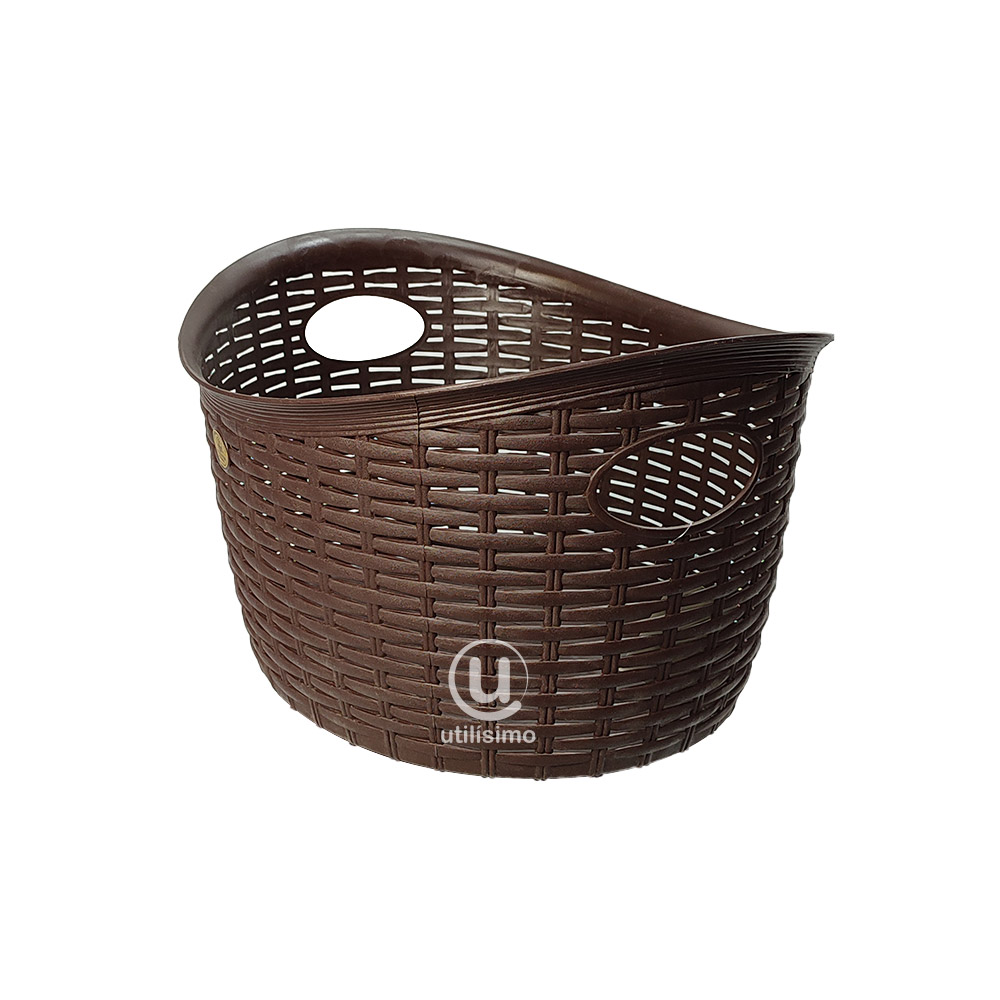 Canasta Tipo Rattan Oval La Ardilla | utilísimo® - Imagen 4