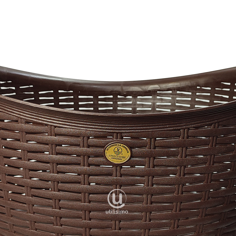Canasta Tipo Rattan Oval La Ardilla | utilísimo® - Imagen 5