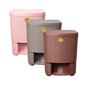 CESTO TIPO RATTAN CON PEDAL 15L LA ARDILLA | utilísimo®