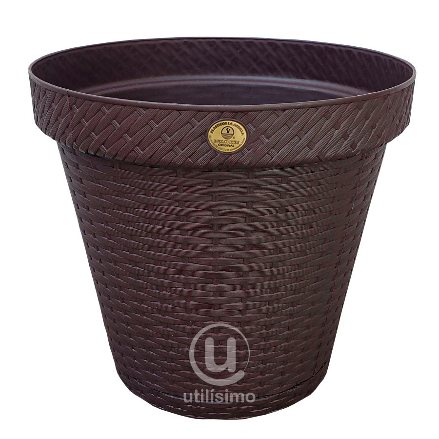 MACETA TIPO RATTAN REDONDA D25 LA ARDILLA | utilísimo® - Imagen 7