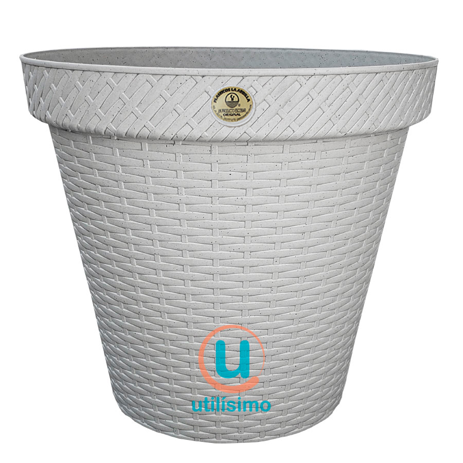 MACETA TIPO RATTAN REDONDA D25 LA ARDILLA | utilísimo®