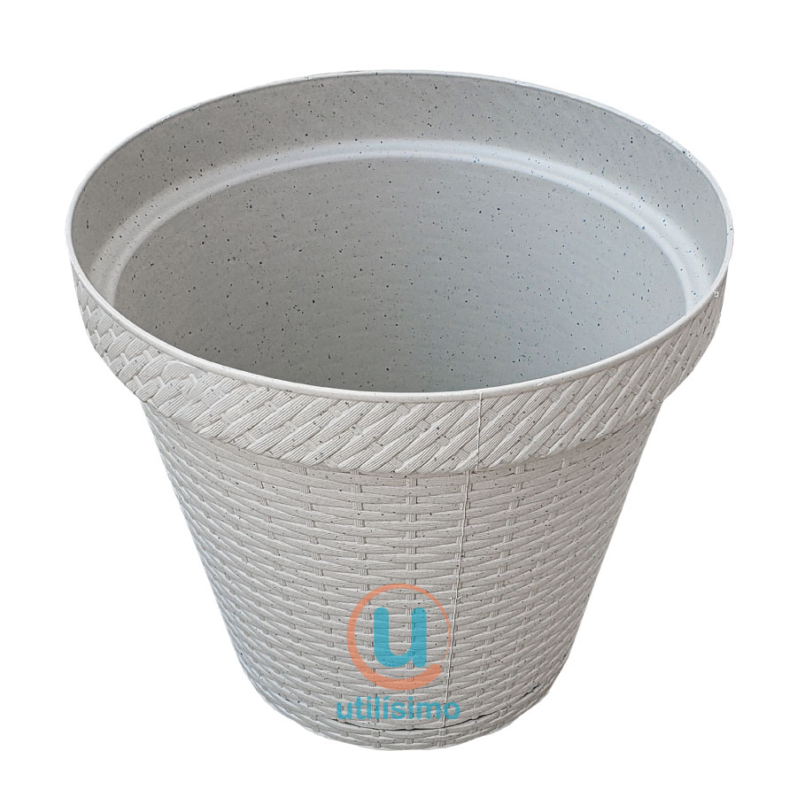 MACETA TIPO RATTAN REDONDA D25 LA ARDILLA | utilísimo® - Imagen 2