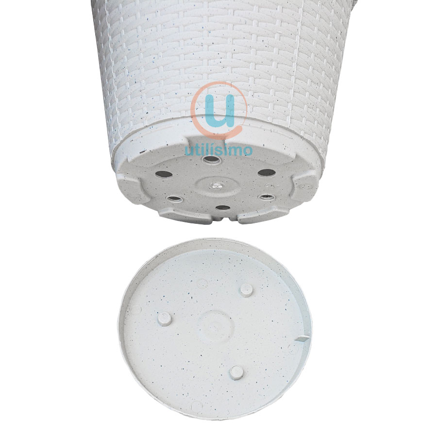 MACETA TIPO RATTAN REDONDA D25 LA ARDILLA | utilísimo® - Imagen 3