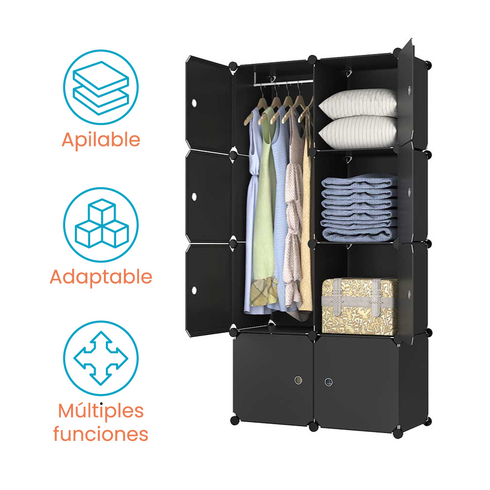 Ropero organizador plástico mueble modular - Imagen 5