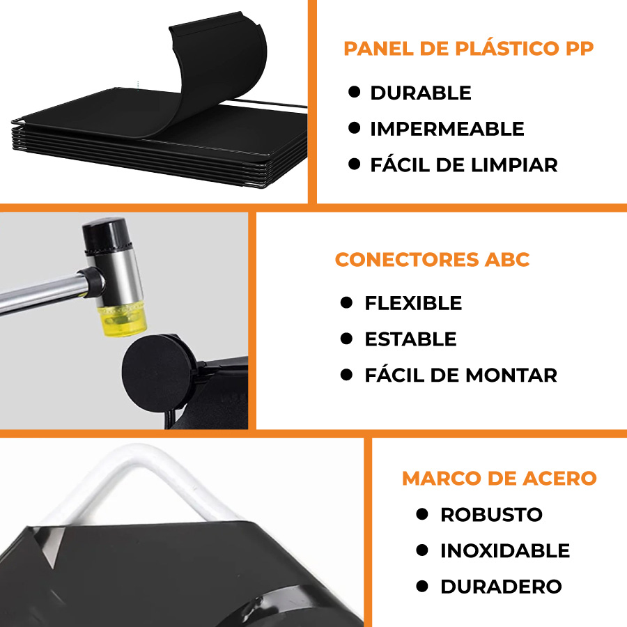 Gabinete organizador plástico 4 cubos mueble modular - Imagen 5