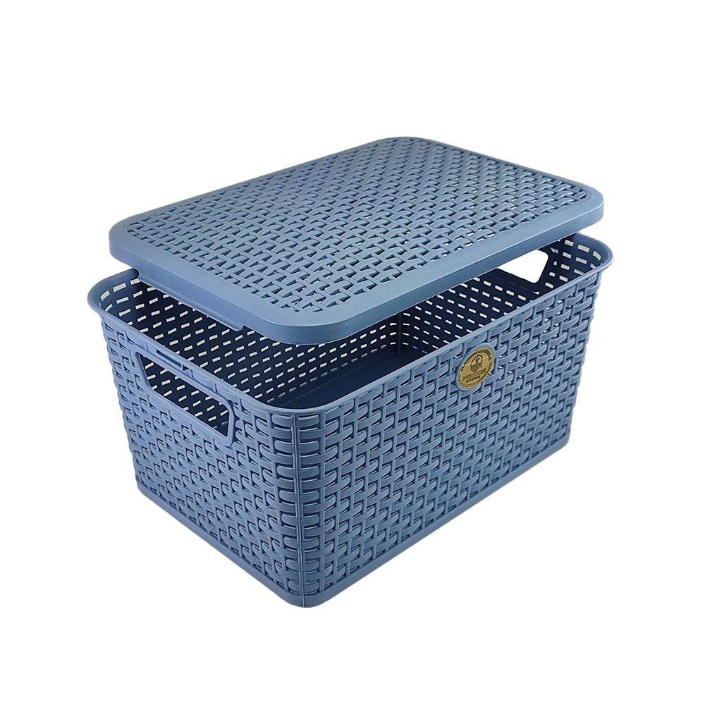 Caja CH Tipo Rattan con Tapa La Ardilla | utilisimo® - Imagen 3