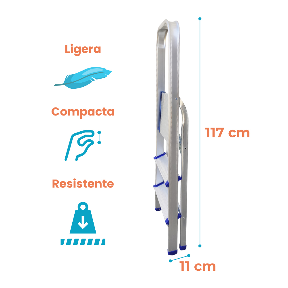 Escalera Plegable de 3 Niveles - Imagen 4