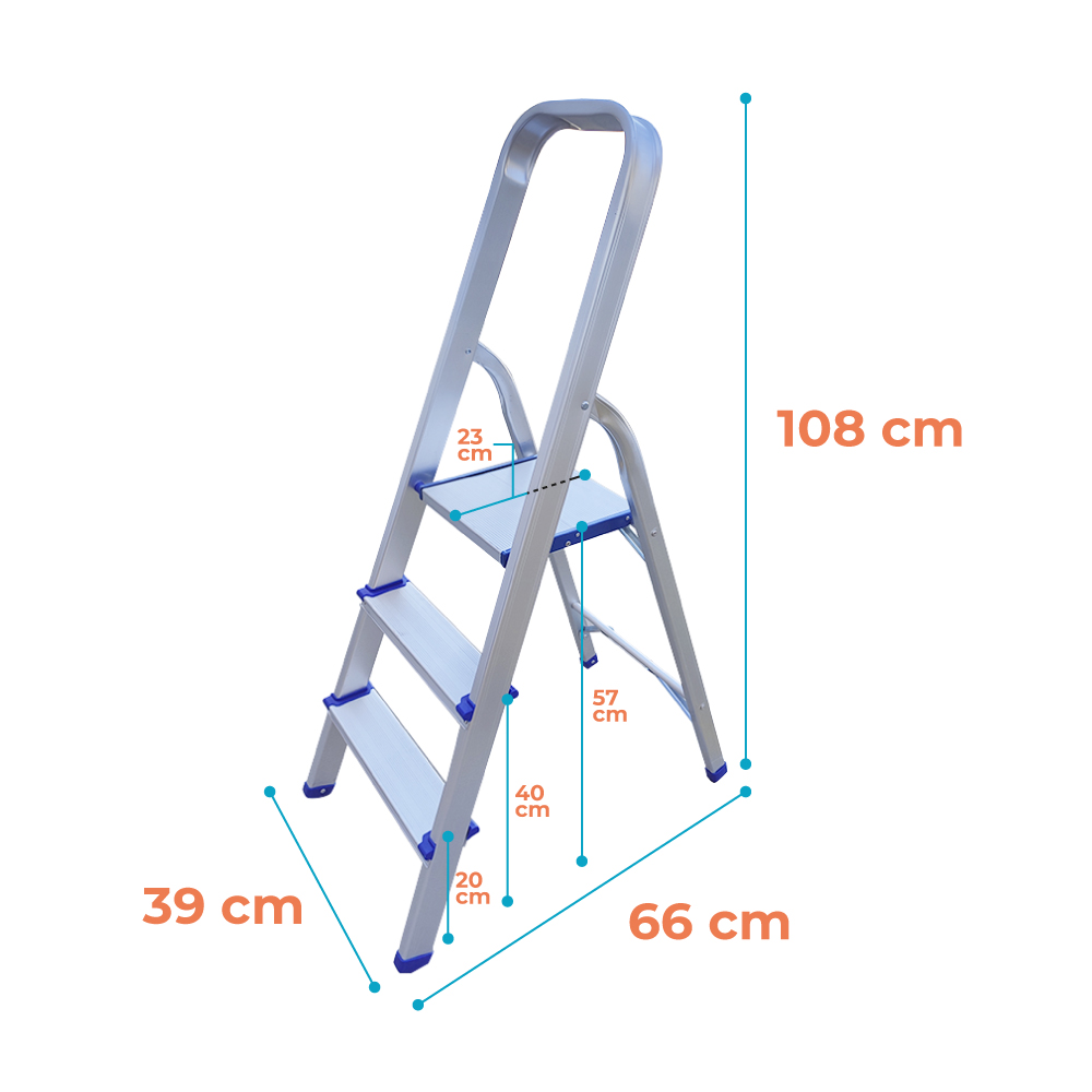 Escalera Plegable de 3 Niveles - Imagen 3