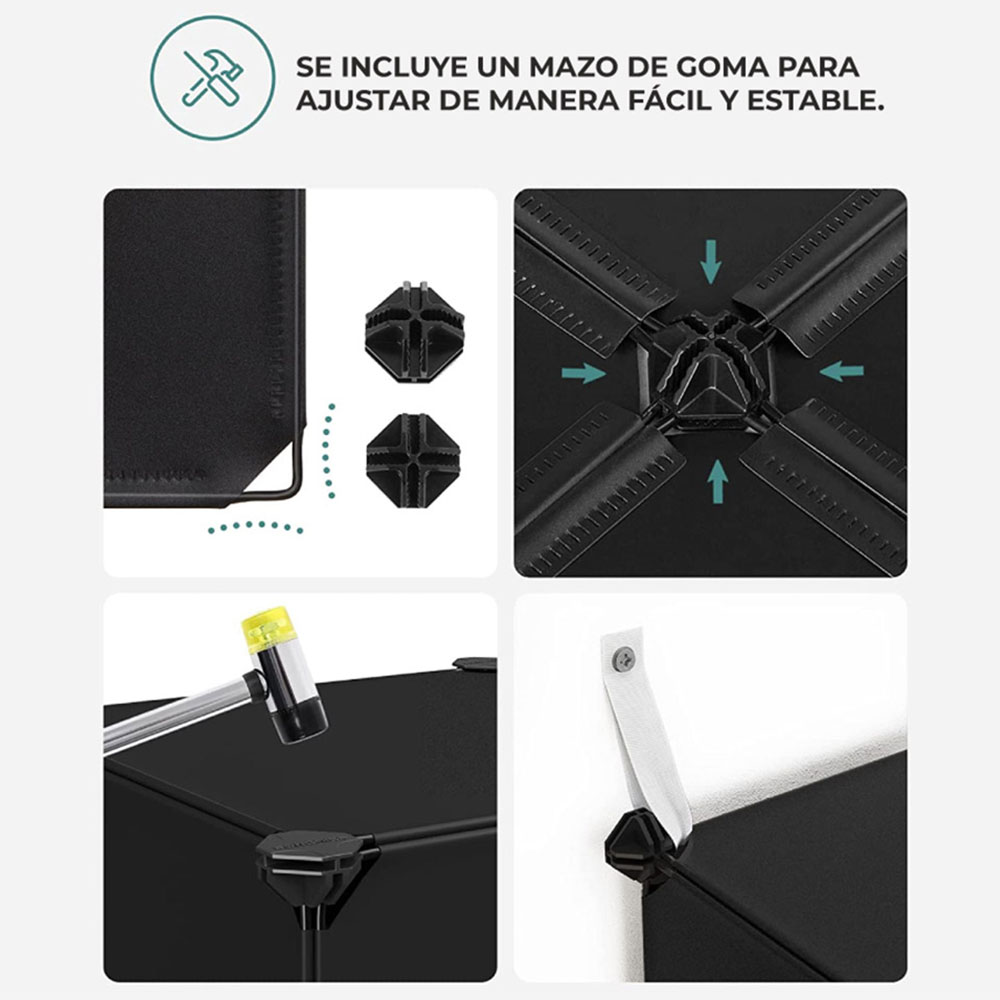 Gabinete Organizador Plástico Metálico 9 cubos | Utilísimo® - Imagen 8