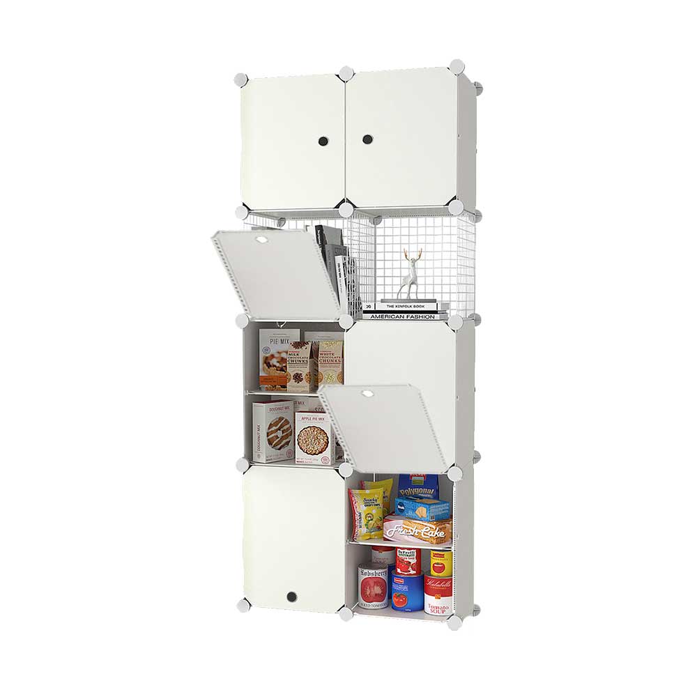 Gabinete Organizador Plástico Metálico 8 cubos | Utilísimo® - Imagen 2