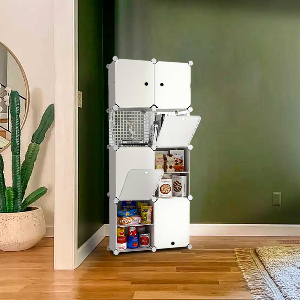 Gabinete Organizador Plástico Metálico 8 cubos | Utilísimo® - Imagen 8