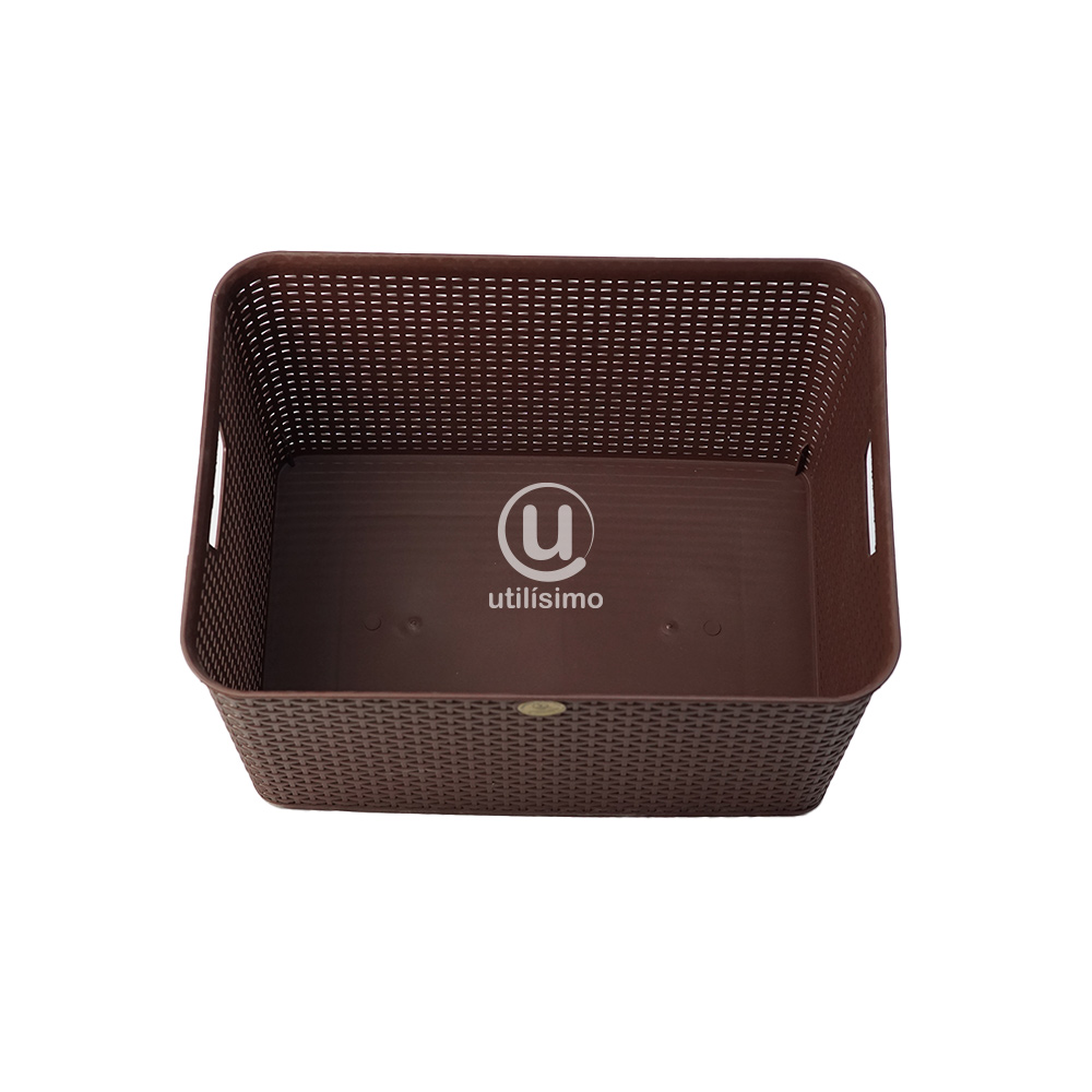 Canasta Rattan Mediana con Tapa | Utilisimo® - Imagen 3