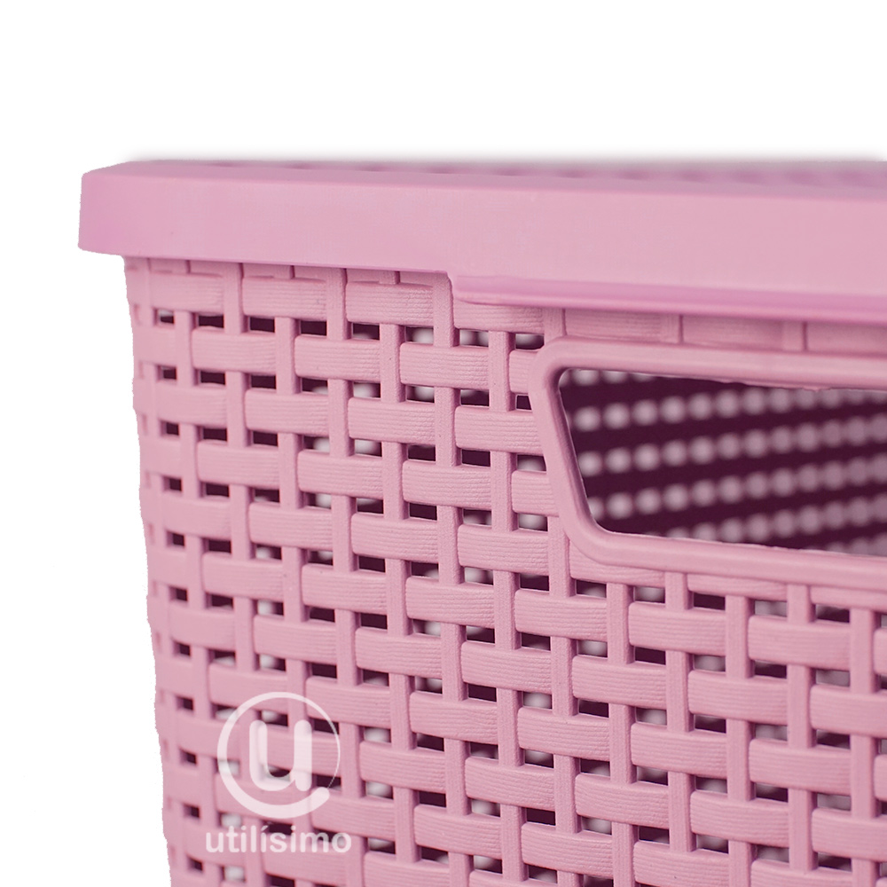 Canasta Rattan Mediana con Tapa | Utilisimo® - Imagen 10