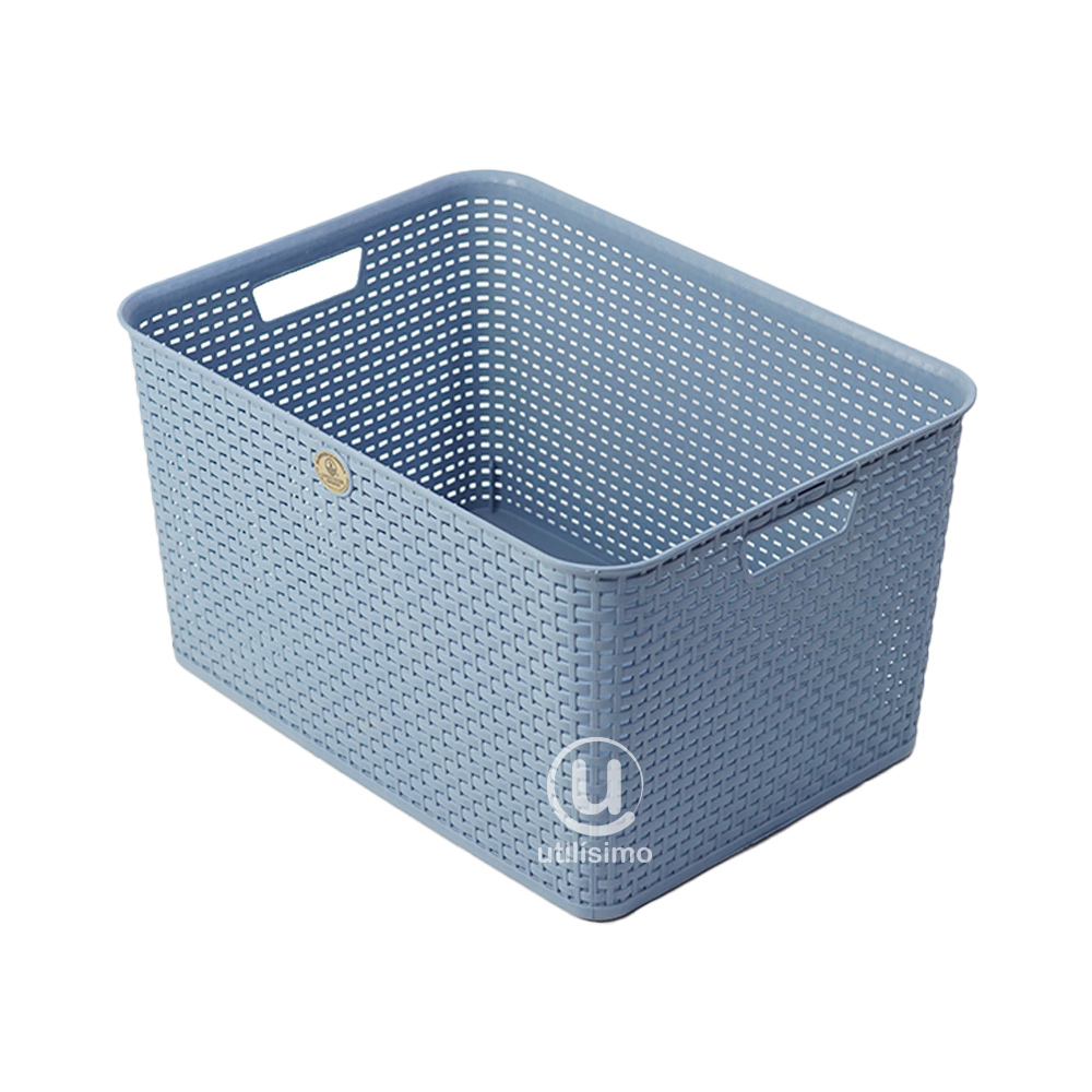 Canasta Rattan Mediana con Tapa | Utilisimo® - Imagen 9
