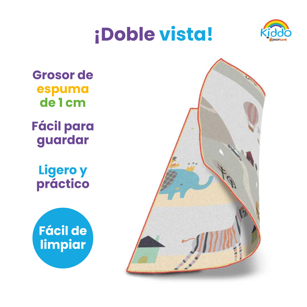 Tapete infantil antiderrapante doble vista - Kiddo - Imagen 3