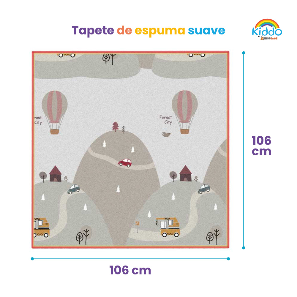 Tapete infantil antiderrapante doble vista - Kiddo - Imagen 10
