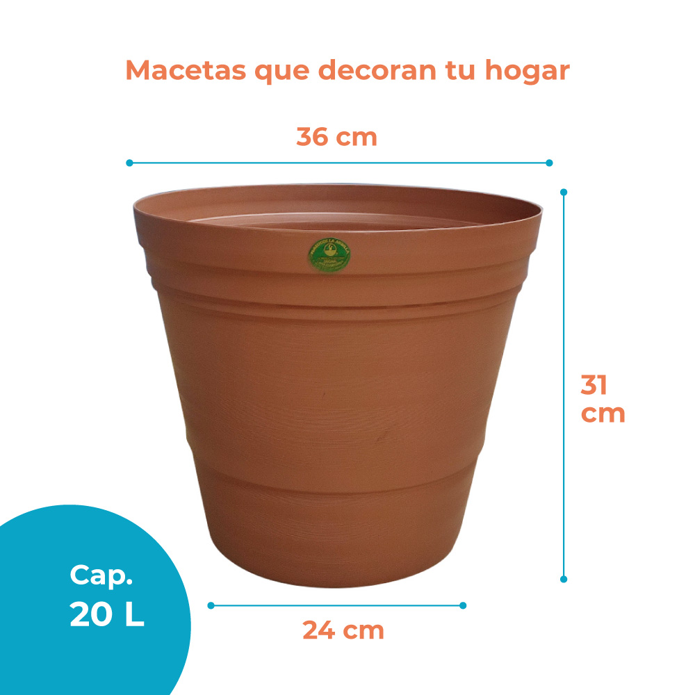 MACETA ARTESANA LA ARDILLA | utilísimo® - Imagen 2