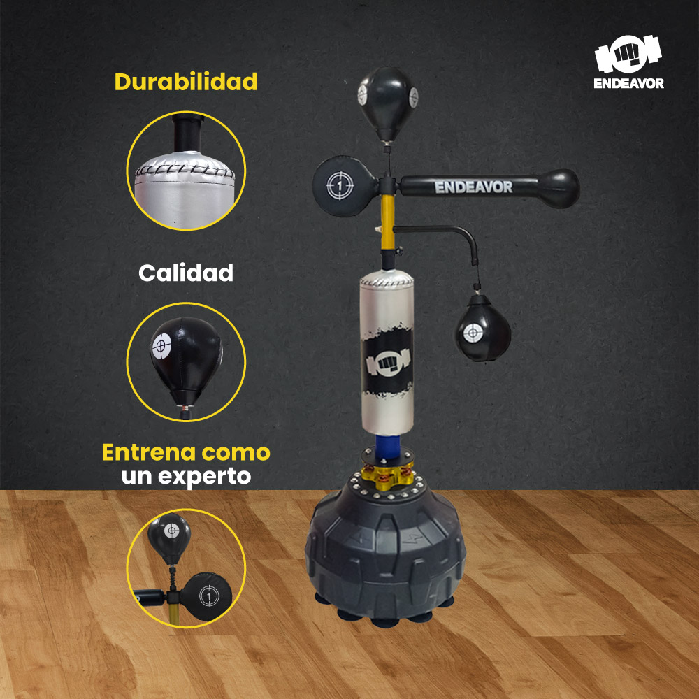 Costal de piso boxeo multiobjetivo brazo 360 y peras - ENDEAVOR - Imagen 8