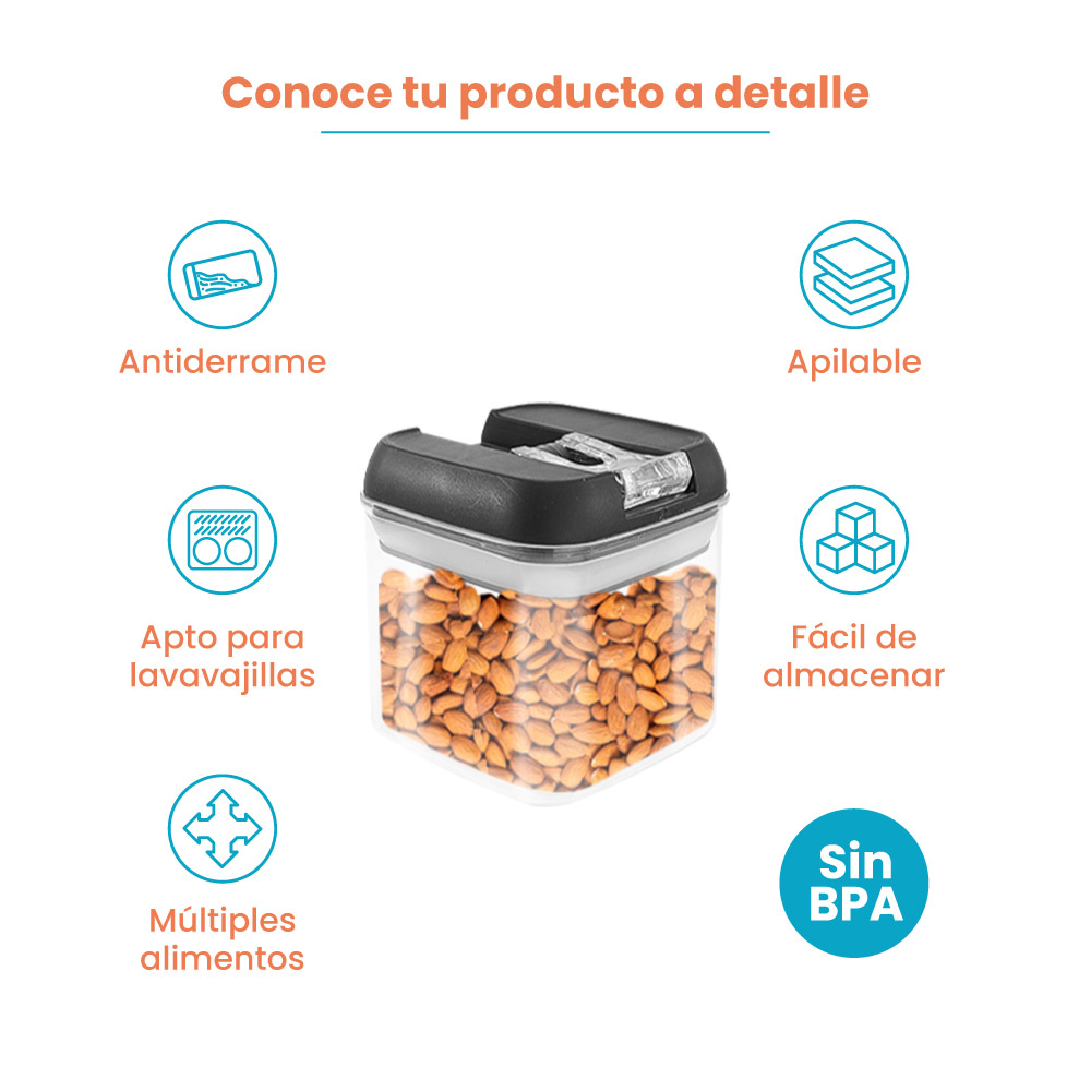Contenedor Almacenamiento para Alimentos 500 ml - Imagen 4