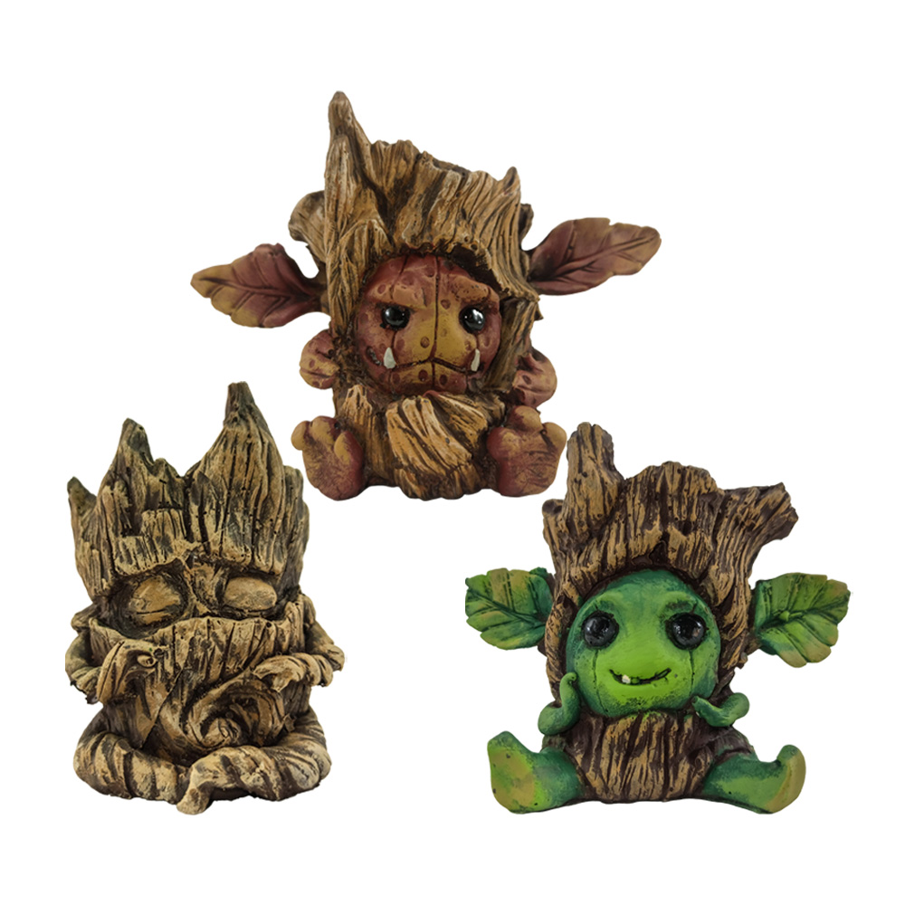 Maceta Artesanal Decorativa Animales Místicos Resina