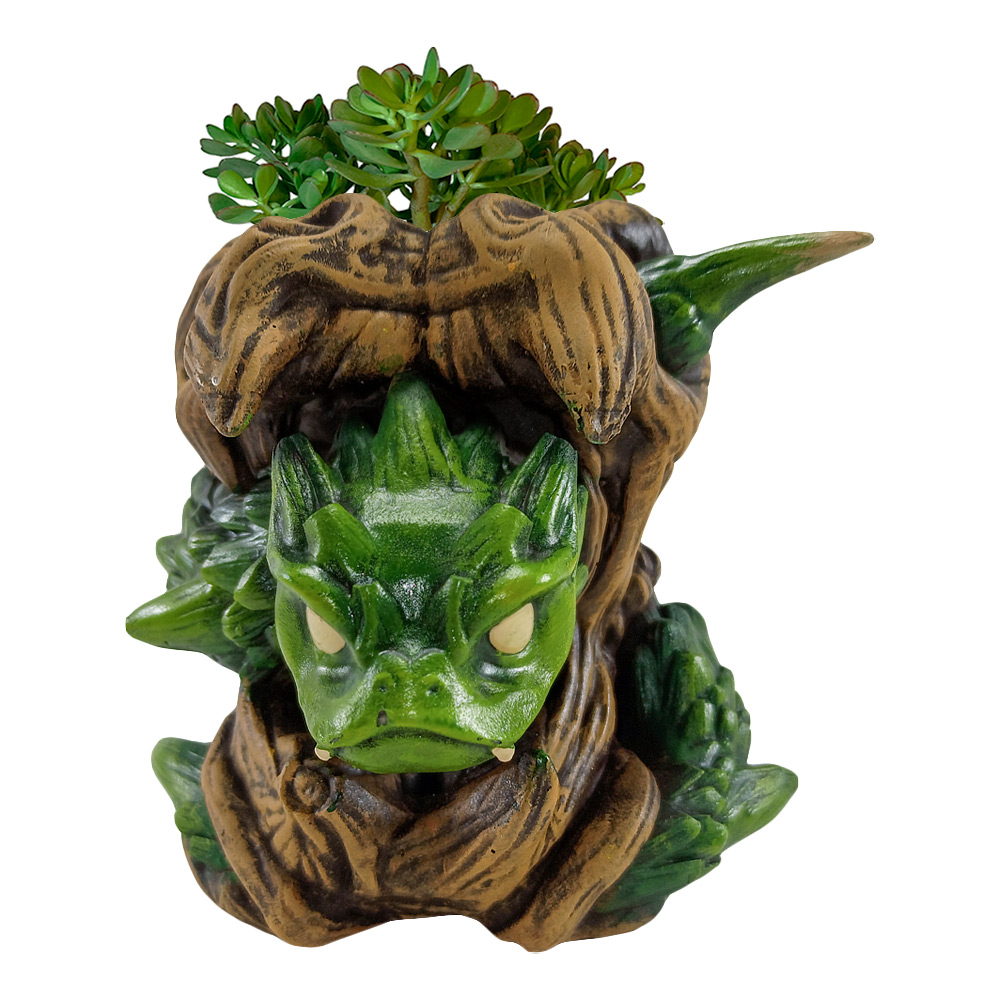 Maceta Artesanal Decorativa Personajes Místicos Kibales - Imagen 3