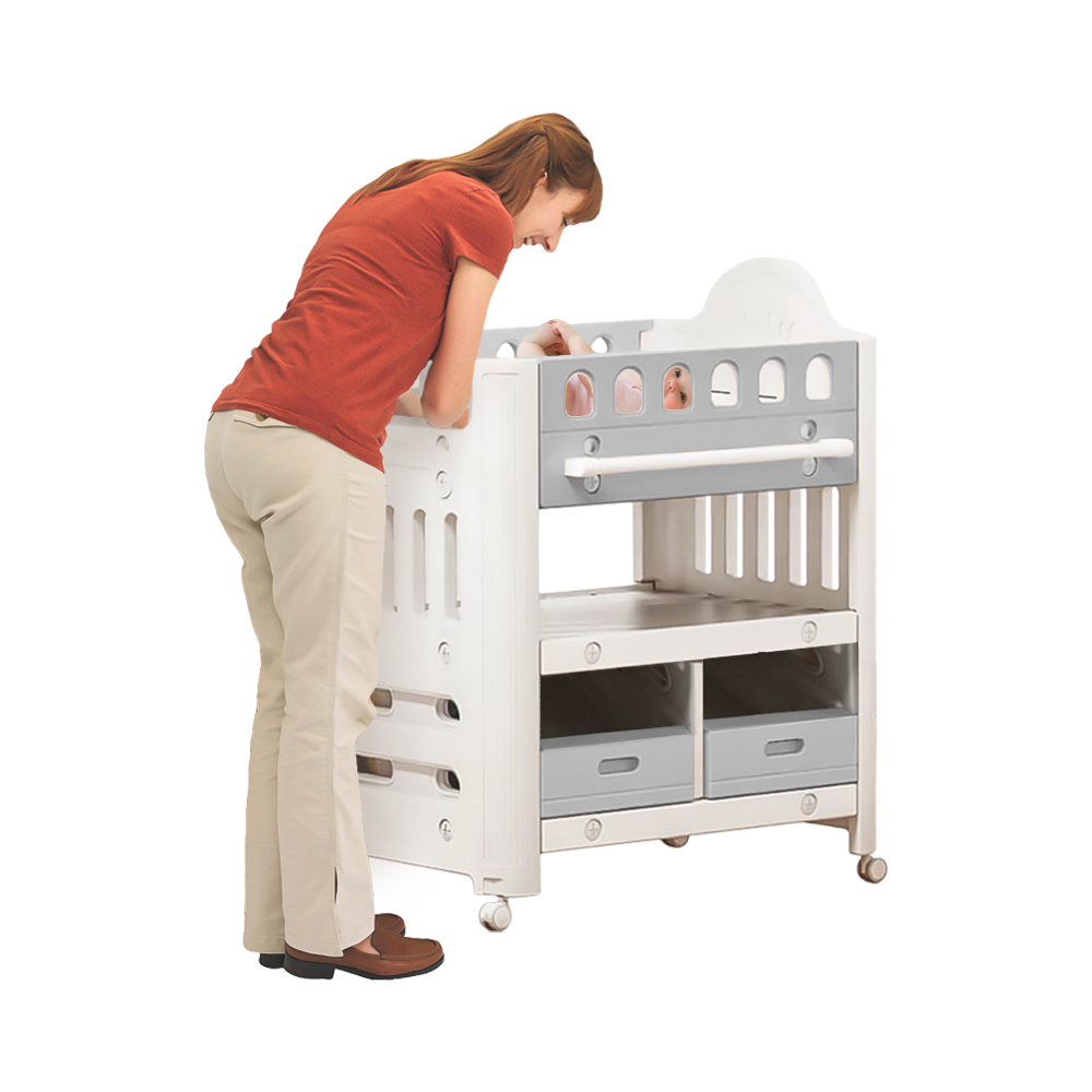 Cuna cambiador con ruedas pañalero - Kiddo - Imagen 4