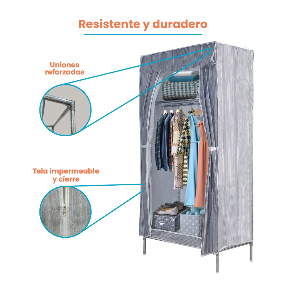 Rack Organizador Metálico con Perchero - Imagen 5