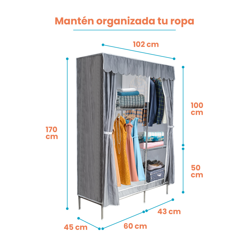 Rack Organizador Metálico con Perchero - Imagen 8