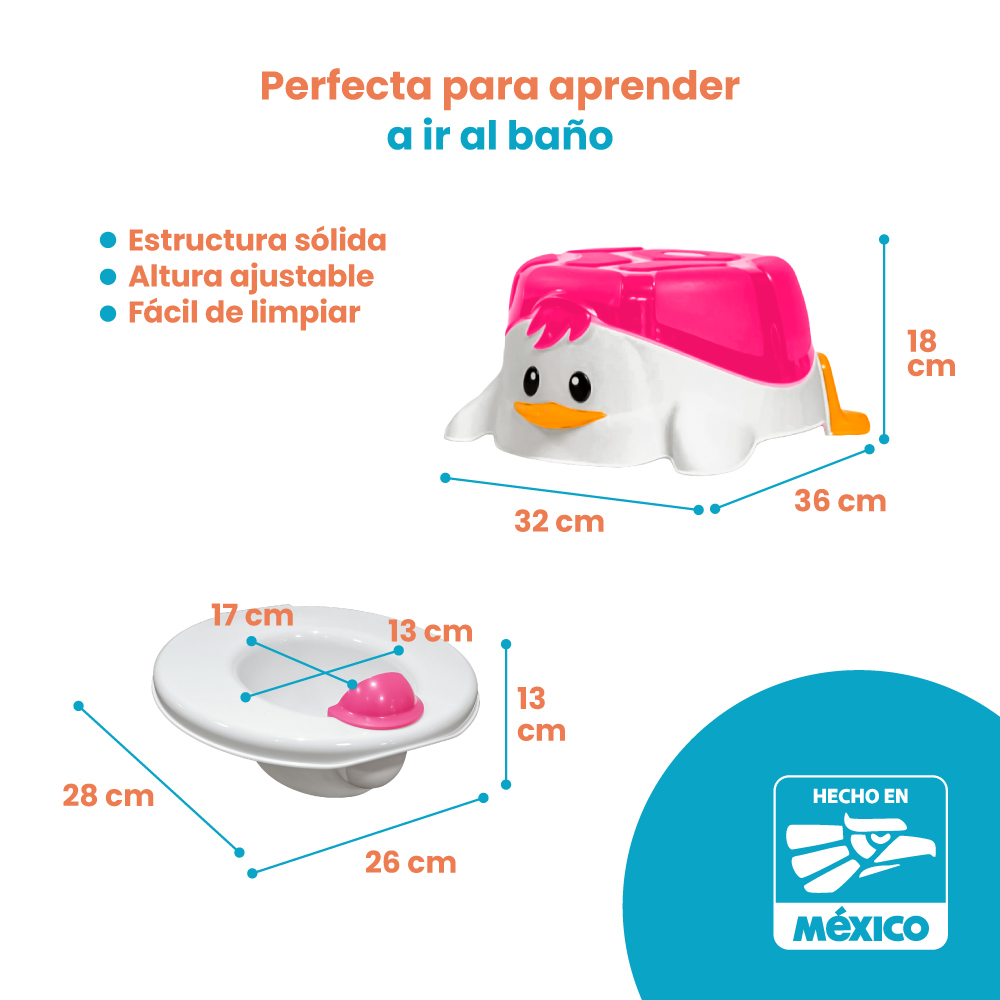 Bacinica Entrenador Banquito Escalon Pingüino - Imagen 7