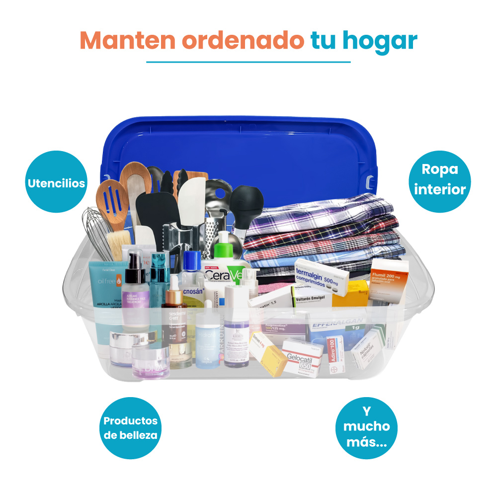 Caja Organizadora Multiusos Transparente 4.9 lts - Imagen 7