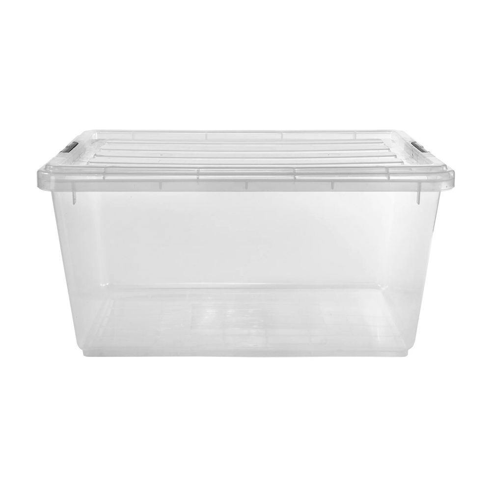 Caja Organizadora 42L Transparente Tapa Broches - Imagen 4