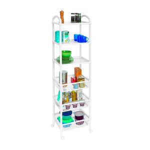 Rack Organizador Multiusos 3 Cestas 3 Charolas