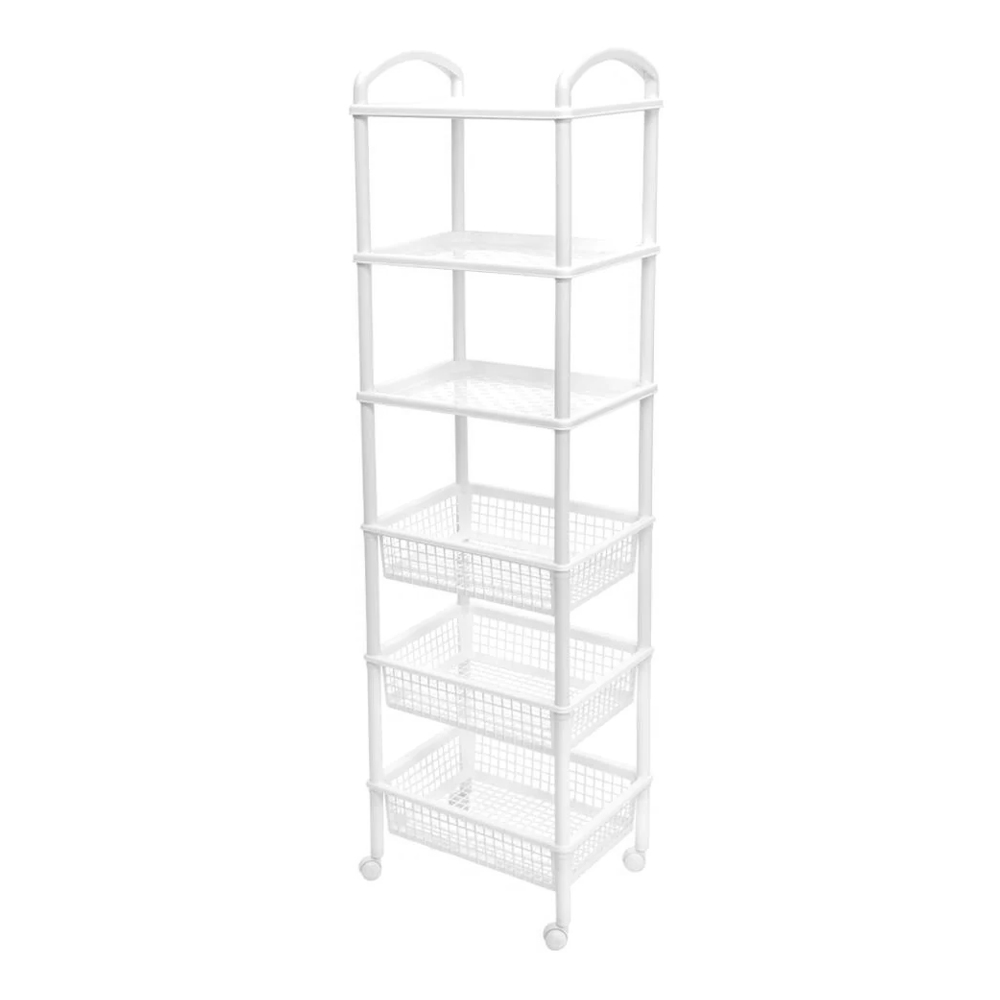 Rack Organizador Multiusos 3 Cestas 3 Charolas - Imagen 3